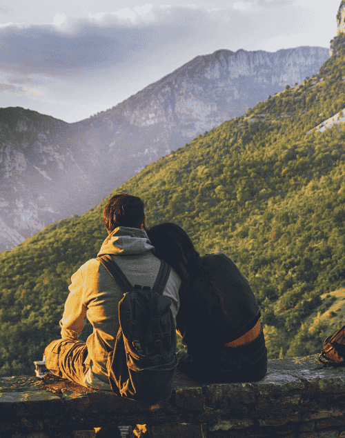 Couple in the mountains